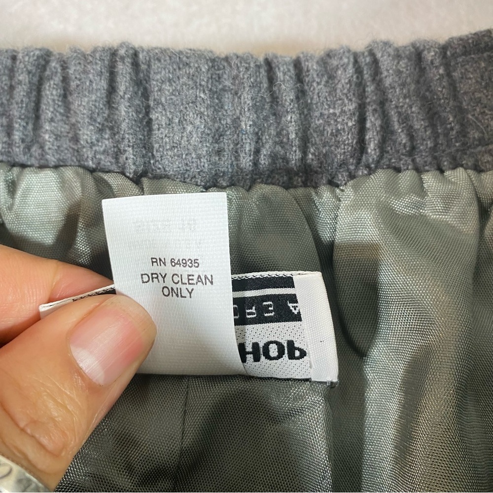 The Tog Shop Wool Skirt Full Elastic Waist Lined Sz 16 Gray A line Skirt… - Picture 6 of 9
